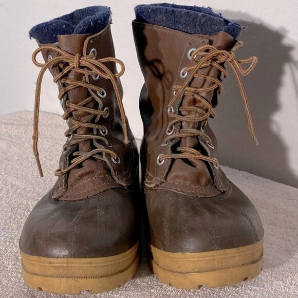 Vintage Kamik Leather Ankle Duck Boots 10 - Picture 2 of 11